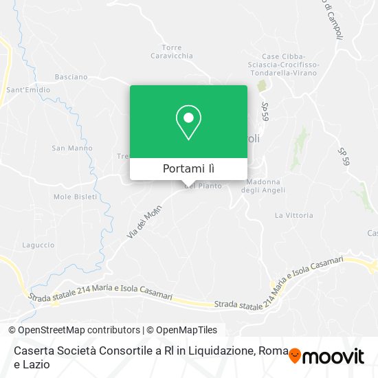 Mappa Caserta Società Consortile a Rl in Liquidazione