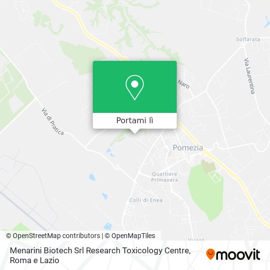Mappa Menarini Biotech Srl Research Toxicology Centre
