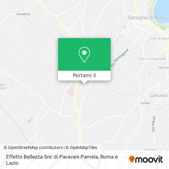 Mappa Effetto Bellezza Snc di Paravani Pamela