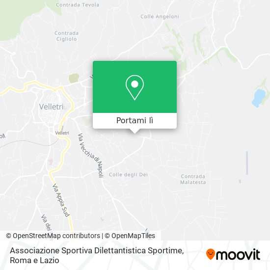 Mappa Associazione Sportiva Dilettantistica Sportime