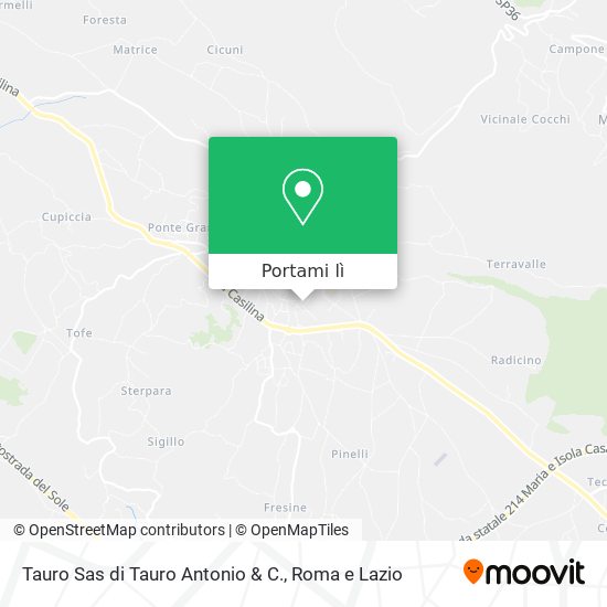 Mappa Tauro Sas di Tauro Antonio & C.