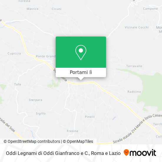 Mappa Oddi Legnami di Oddi Gianfranco e C.