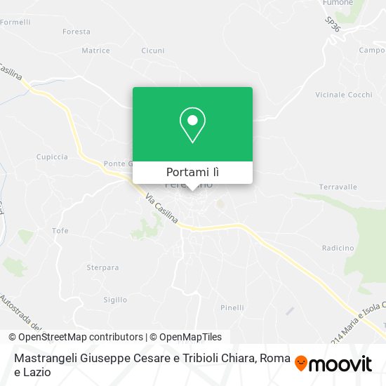 Mappa Mastrangeli Giuseppe Cesare e Tribioli Chiara