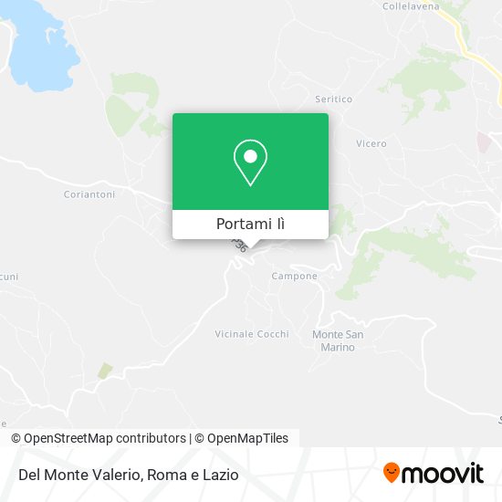 Mappa Del Monte Valerio