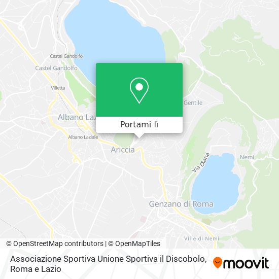 Mappa Associazione Sportiva Unione Sportiva il Discobolo