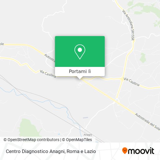 Mappa Centro Diagnostico Anagni
