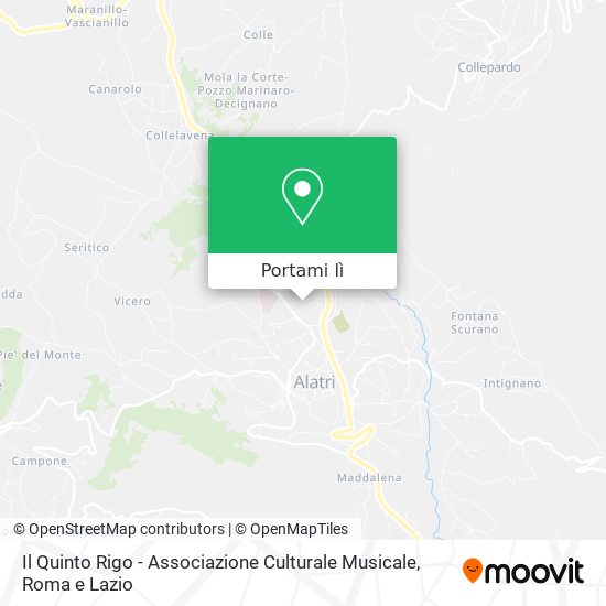 Mappa Il Quinto Rigo - Associazione Culturale Musicale