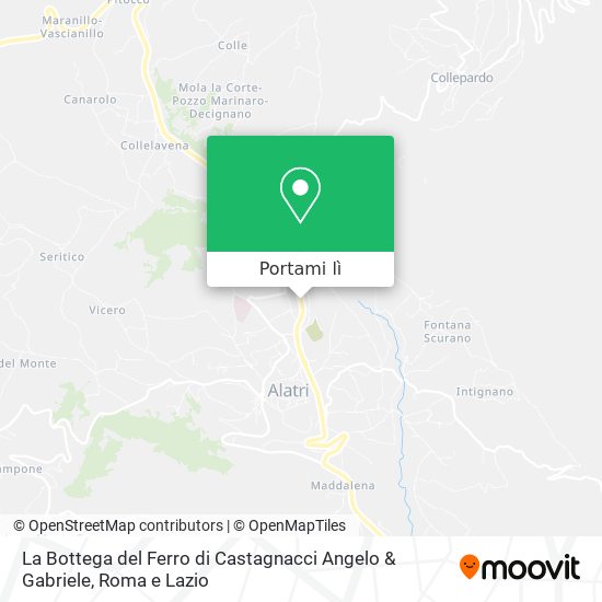 Mappa La Bottega del Ferro di Castagnacci Angelo & Gabriele
