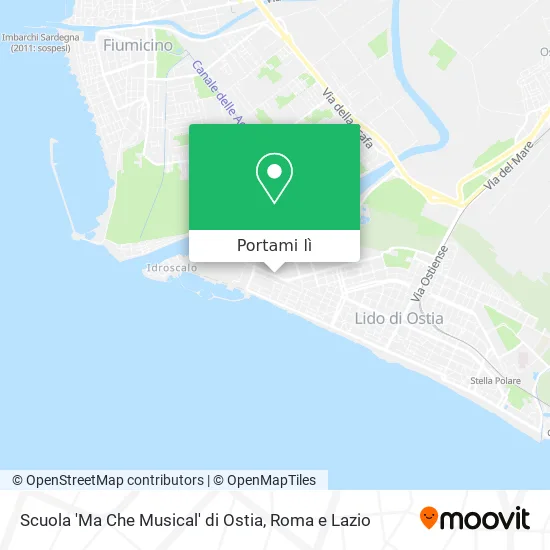 Mappa Scuola 'Ma Che Musical' di Ostia