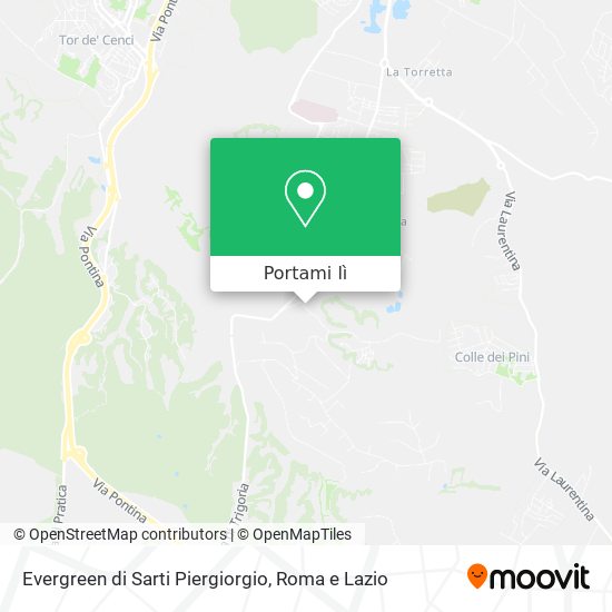 Mappa Evergreen di Sarti Piergiorgio