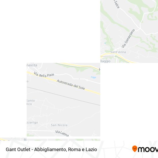 Mappa Gant Outlet - Abbigliamento