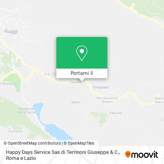 Mappa Happy Days Service Sas di Terrinoni Giuseppe & C.