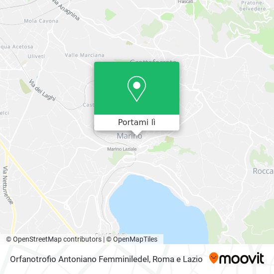 Mappa Orfanotrofio Antoniano Femminiledel