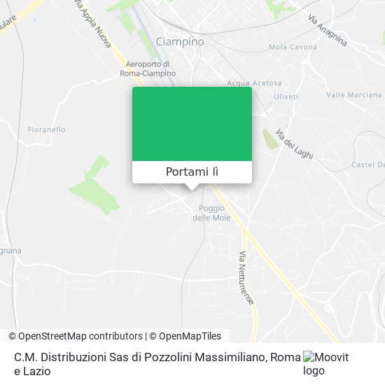 Mappa C.M. Distribuzioni Sas di Pozzolini Massimiliano