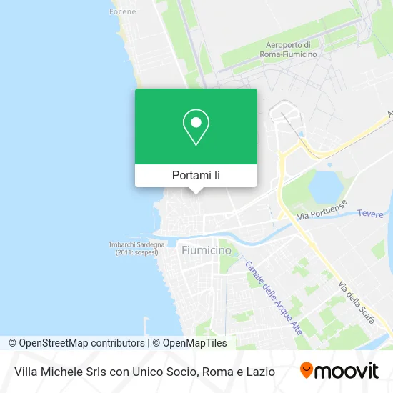 Mappa Villa Michele Srls con Unico Socio