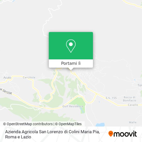 Mappa Azienda Agricola San Lorenzo di Colini Maria Pia