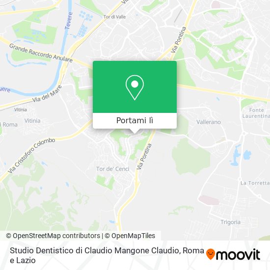 Mappa Studio Dentistico di Claudio Mangone Claudio