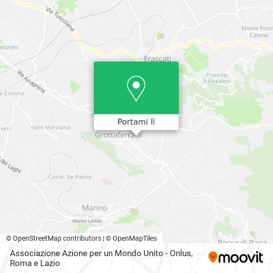 Mappa Associazione Azione per un Mondo Unito - Onlus