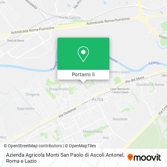 Mappa Azienda Agricola Monti San Paolo di Ascoli Antonel