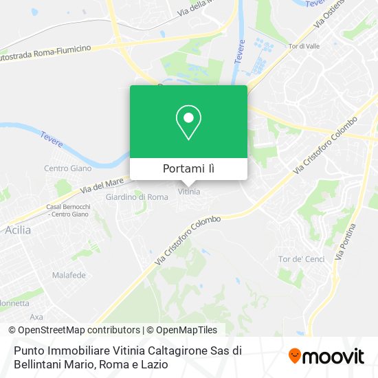 Mappa Punto Immobiliare Vitinia Caltagirone Sas di Bellintani Mario