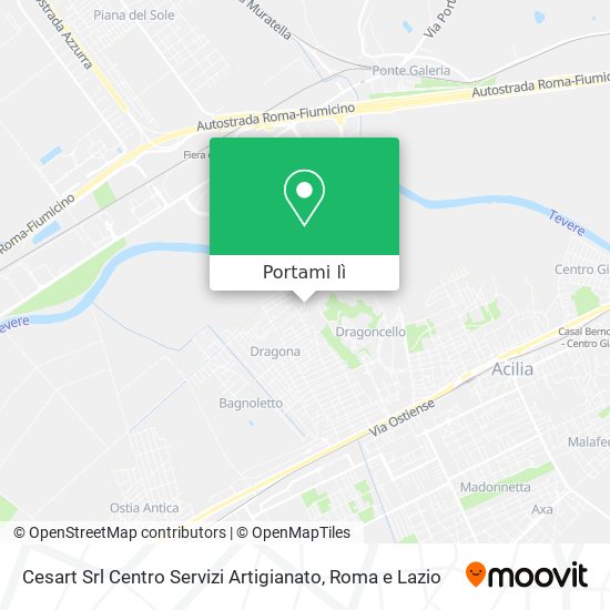 Mappa Cesart Srl Centro Servizi Artigianato