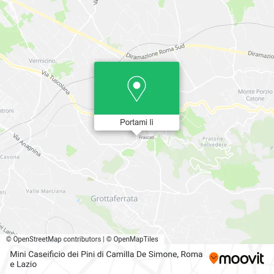 Mappa Mini Caseificio dei Pini di Camilla De Simone