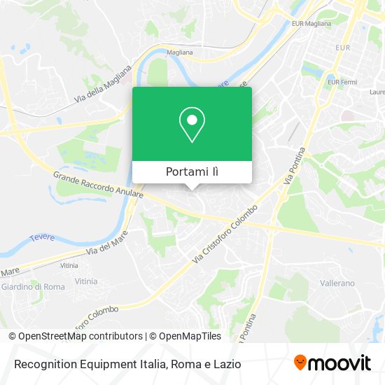 Mappa Recognition Equipment Italia