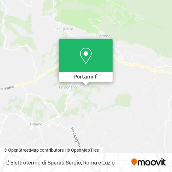 Mappa L' Elettrotermo di Sperati Sergio