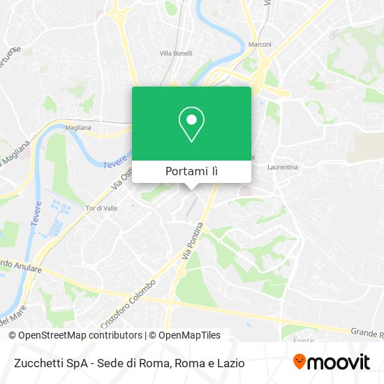 Mappa Zucchetti SpA - Sede di Roma
