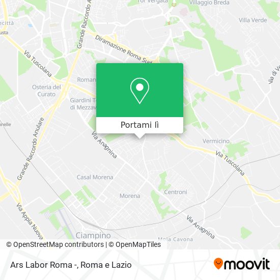 Mappa Ars Labor Roma -