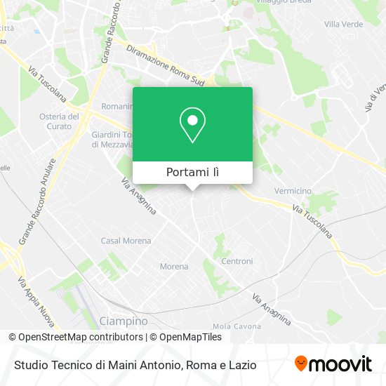 Mappa Studio Tecnico di Maini Antonio