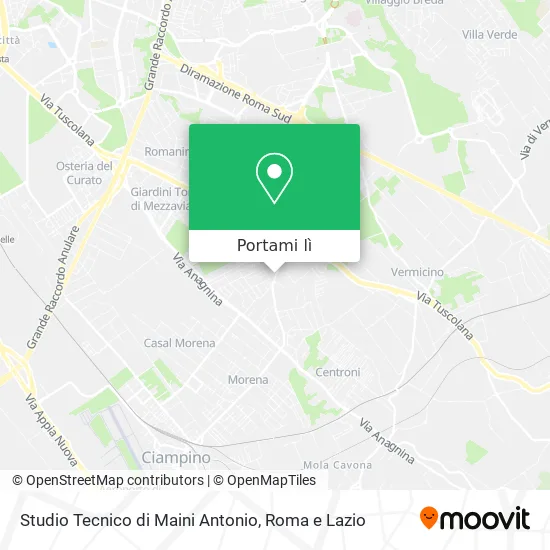 Mappa Studio Tecnico di Maini Antonio