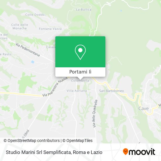 Mappa Studio Marini Srl Semplificata