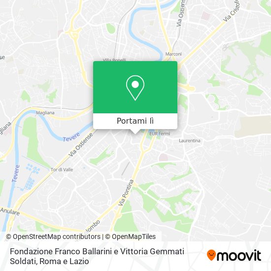 Mappa Fondazione Franco Ballarini e Vittoria Gemmati Soldati