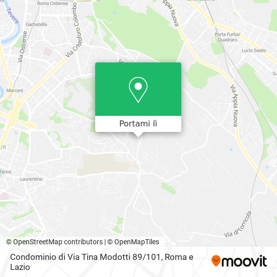 Mappa Condominio di Via Tina Modotti 89 / 101