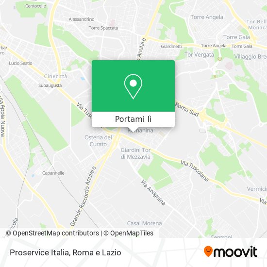 Mappa Proservice Italia