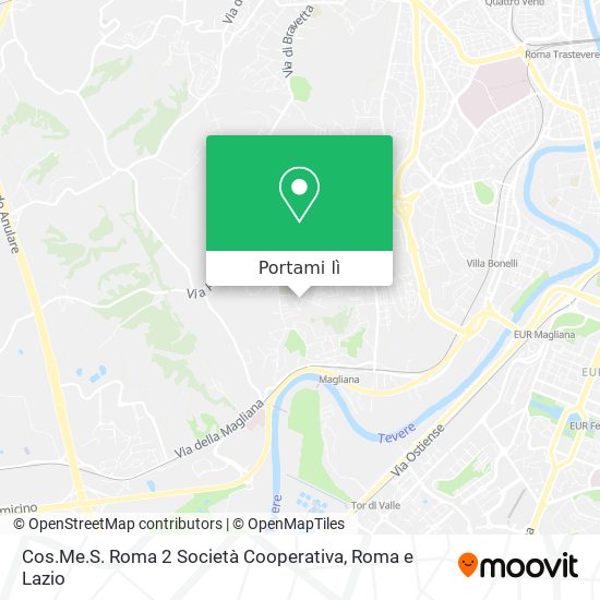 Mappa Cos.Me.S. Roma 2 Società Cooperativa