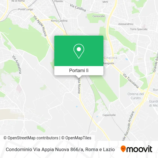 Mappa Condominio Via Appia Nuova 866 / a