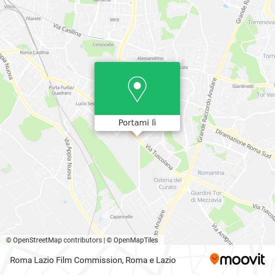 Mappa Roma Lazio Film Commission