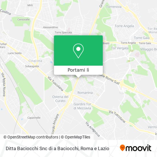 Mappa Ditta Baciocchi Snc di a Baciocchi