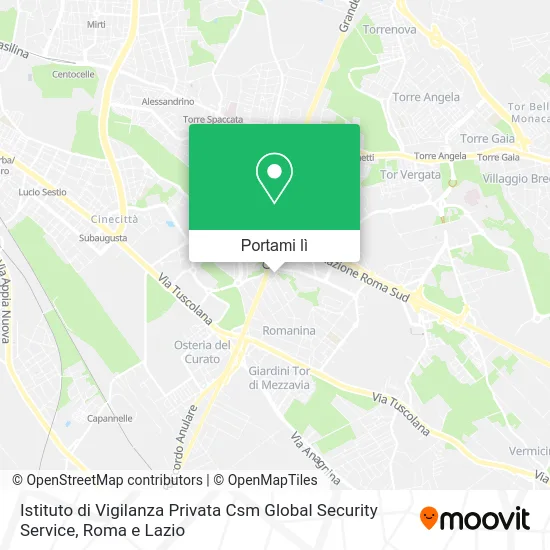 Mappa Istituto di Vigilanza Privata Csm Global Security Service