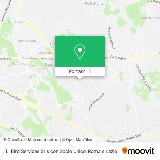 Mappa L. Bird Services Srls con Socio Unico