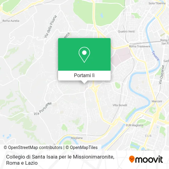 Mappa Collegio di Santa Isaia per le Missionimaronite