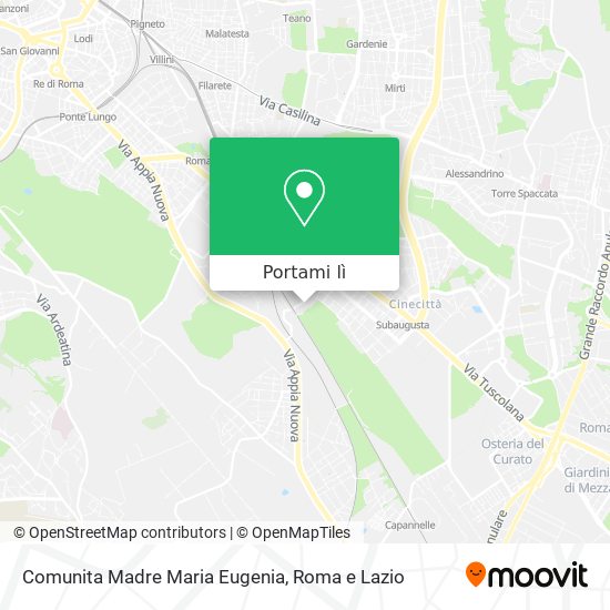 Mappa Comunita Madre Maria Eugenia