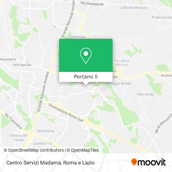 Mappa Centro Servizi Madama