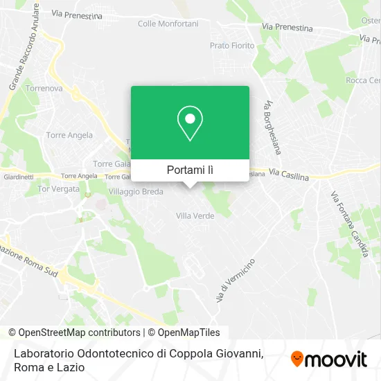 Mappa Laboratorio Odontotecnico di Coppola Giovanni