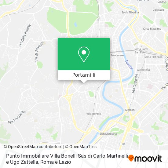 Mappa Punto Immobiliare Villa Bonelli Sas di Carlo Martinelli e Ugo Zattella