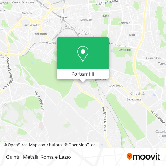 Mappa Quintili Metalli