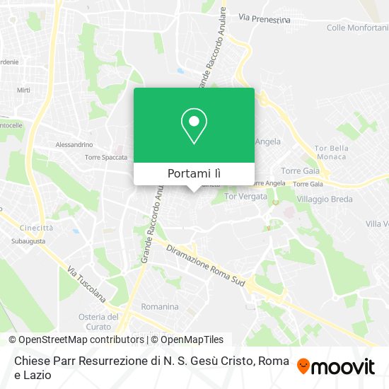 Mappa Chiese Parr Resurrezione di N. S. Gesù Cristo