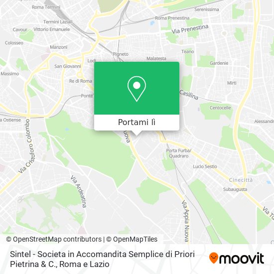 Mappa Sintel - Societa in Accomandita Semplice di Priori Pietrina & C.